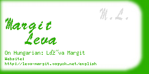 margit leva business card